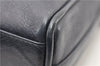 Authentic YVES SAINT LAURENT Vintage Shoulder Bag Purse Leather Navy Blue 0826G