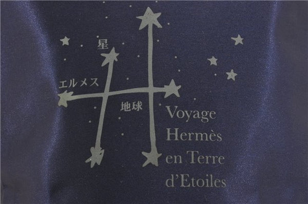 Authentic HERMES Sherpa Backpack to the Stars Exhibition 1999 Limited Navy 0827G