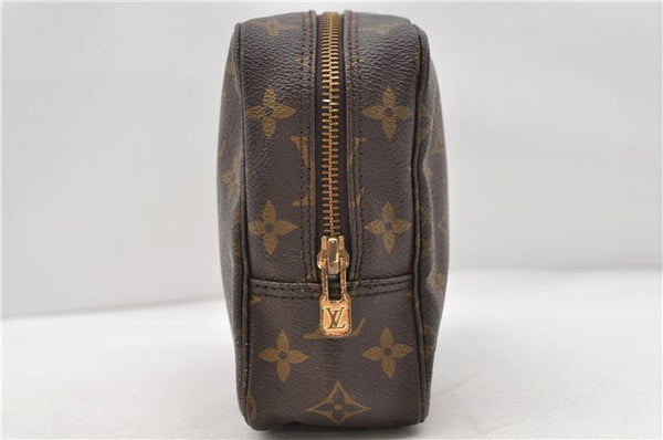 Auth Louis Vuitton Monogram Trousse Toilette 23 Clutch Hand Bag M47524 LV 0828D