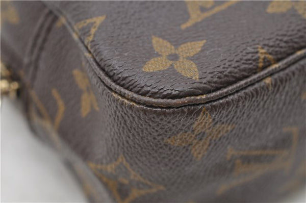 Auth Louis Vuitton Monogram Trousse Toilette 23 Clutch Hand Bag M47524 LV 0828D