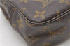 Auth Louis Vuitton Monogram Trousse Toilette 23 Clutch Hand Bag M47524 LV 0828D