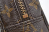 Auth Louis Vuitton Monogram Trousse Toilette 23 Clutch Hand Bag M47524 LV 0828D