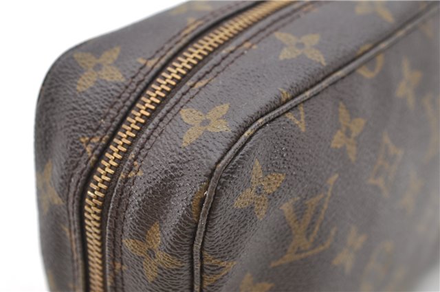 Auth Louis Vuitton Monogram Trousse Toilette 23 Clutch Hand Bag M47524 LV 0828D