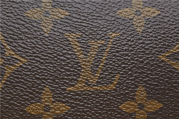 Auth Louis Vuitton Monogram Trousse Toilette 23 Clutch Hand Bag M47524 LV 0828D