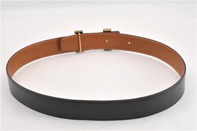 Authentic HERMES Large Constance Leather Belt Size 90cm 35.4