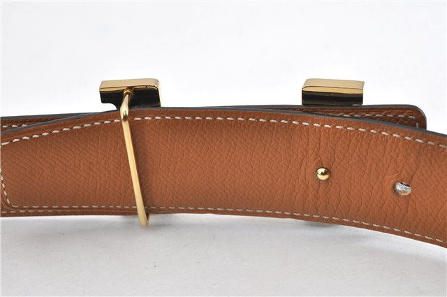 Authentic HERMES Large Constance Leather Belt Size 90cm 35.4