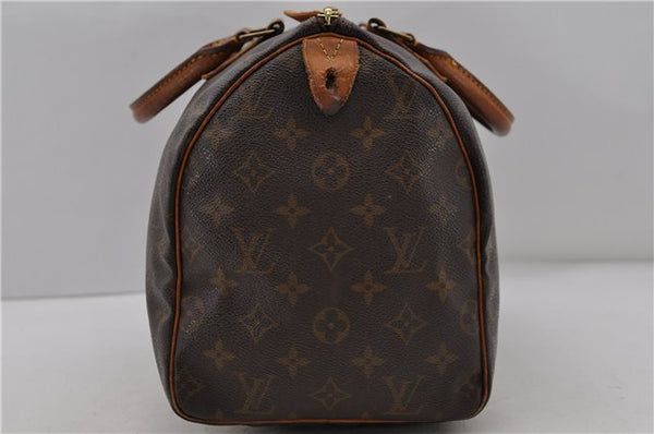 Authentic Louis Vuitton Monogram Speedy 30 Hand Bag M41526 LV 0831D