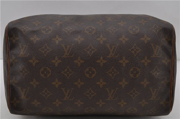 Authentic Louis Vuitton Monogram Speedy 30 Hand Bag M41526 LV 0831D