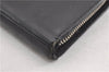 Authentic SAINT LAURENT Round Zip Long Wallet Purse Leather 328558 Black 0832G