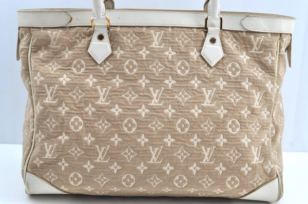 Authentic Louis Vuitton Monogram Sabbia Cabas GM Tote Bag Beige M93793 LV 0832H