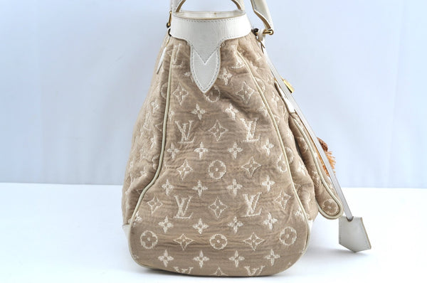 Authentic Louis Vuitton Monogram Sabbia Cabas GM Tote Bag Beige M93793 LV 0832H