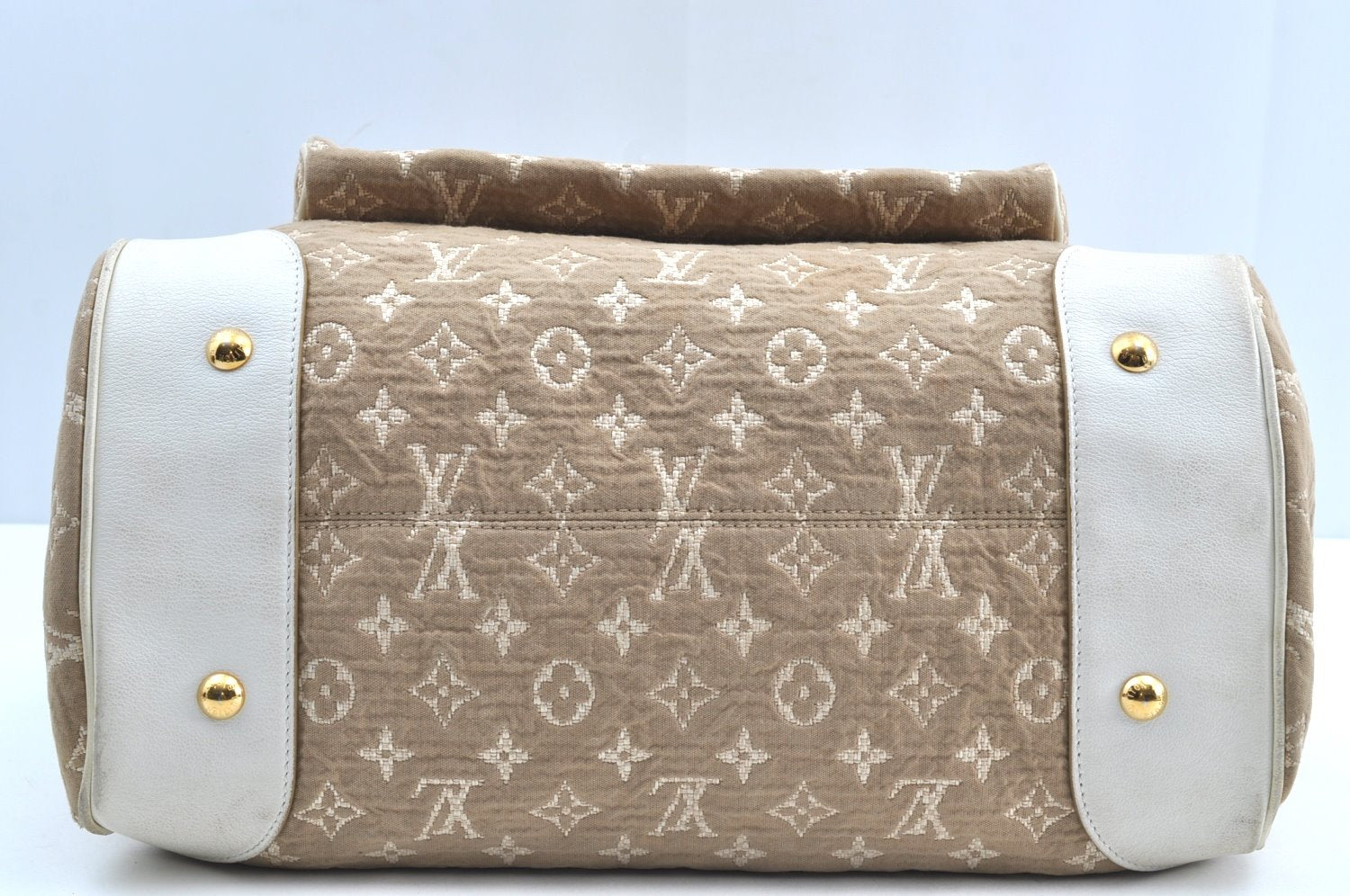 Authentic Louis Vuitton Monogram Sabbia Cabas GM Tote Bag Beige M93793 LV 0832H