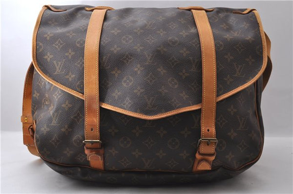 Auth Louis Vuitton Monogram Saumur 43 Shoulder Cross Body Bag M42252 LV 0833D