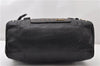 Authentic Chloe Eclipse Vintage Hand Boston Bag Leather Black 0833G