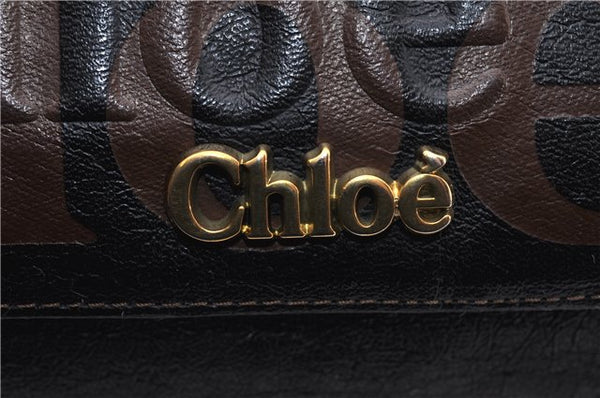 Authentic Chloe Eclipse Vintage Hand Boston Bag Leather Black 0833G