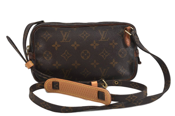 Auth Louis Vuitton Monogram Marly Bandouliere Shoulder Cross Bag M51828 LV 0835D