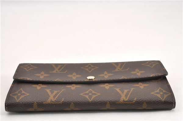 Authentic Louis Vuitton Monogram Portefeuille Sarah Purse Wallet M61734 LV 0835G