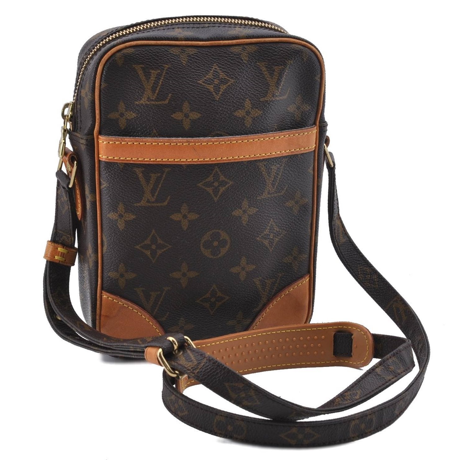 Authentic Louis Vuitton Monogram Danube Shoulder Cross Body Bag M45266 LV 0837D