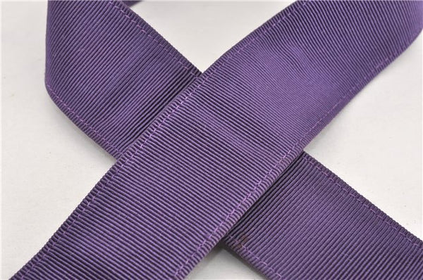 Authentic Salvatore Ferragamo Vara Nylon Leather Belt 28-32.7" Purple 0837G