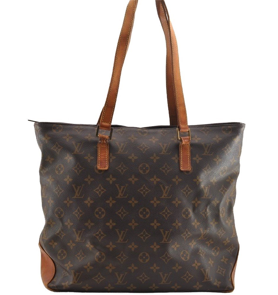 Authentic Louis Vuitton Monogram Cabas Mezzo Shoulder Tote Bag M51151 LV 0837I