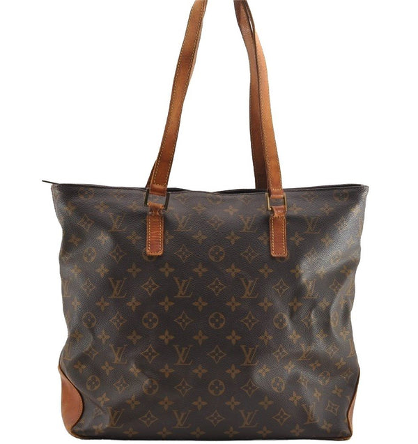 Authentic Louis Vuitton Monogram Cabas Mezzo Shoulder Tote Bag M51151 LV 0837I