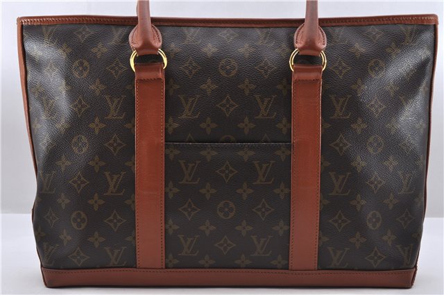 Auth Louis Vuitton Monogram Sac Weekend PM Vintage Tote Hand Bag M42425 LV 0838D