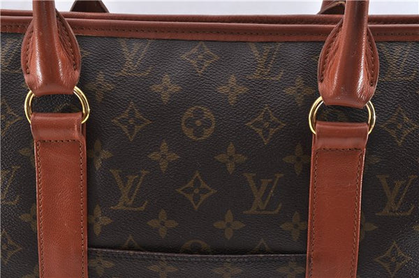 Auth Louis Vuitton Monogram Sac Weekend PM Vintage Tote Hand Bag M42425 LV 0838D