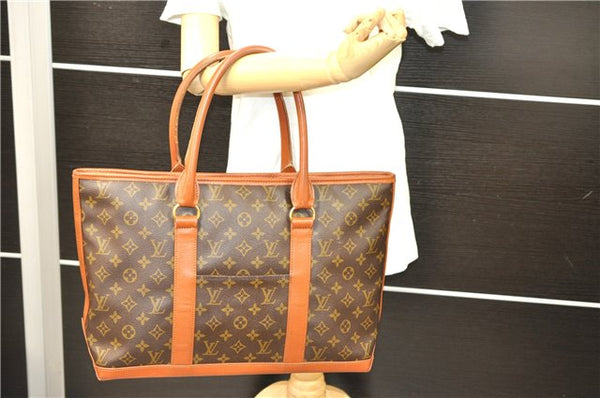 Auth Louis Vuitton Monogram Sac Weekend PM Vintage Tote Hand Bag M42425 LV 0838D