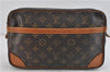 Auth Louis Vuitton Monogram Compiegne 28 Clutch Hand Bag M51845 LV Junk 0840D