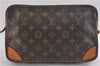 Auth Louis Vuitton Monogram Compiegne 28 Clutch Hand Bag M51845 LV Junk 0840D