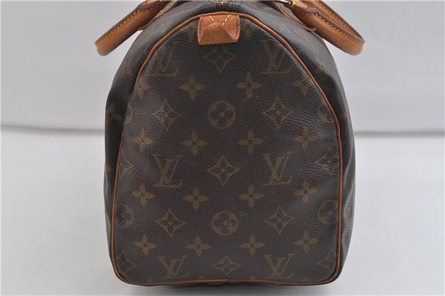 Authentic Louis Vuitton Monogram Speedy 30 Hand Bag M41526 LV 0841D