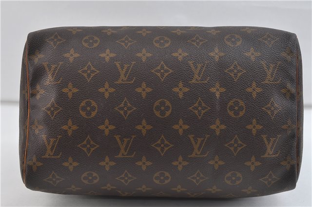 Authentic Louis Vuitton Monogram Speedy 30 Hand Bag M41526 LV 0841D