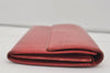 Auth Louis Vuitton Epi Pochette Porte Monnaie Credit Wallet Red M63577 LV 0841I