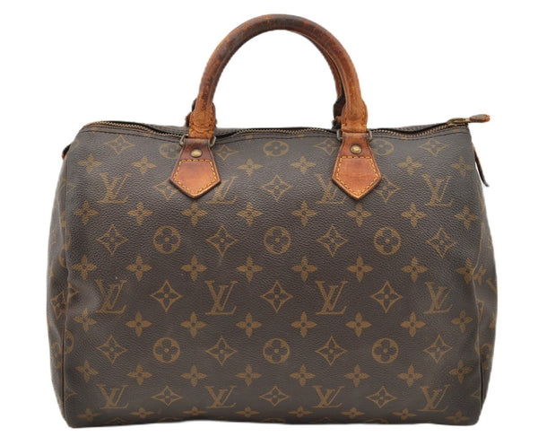 Authentic Louis Vuitton Monogram Speedy 30 Hand Boston Bag M41526 LV 0842G