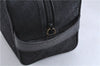 Authentic GUCCI Clutch Hand Bag Pouch Purse Canvas Leather Black 0843D