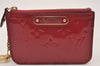 Authentic Louis Vuitton Vernis Pochette Cles NM Coin Purse Case M91669 Red 0843I