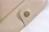 Authentic GUCCI Vintage Bamboo 2way Hand Shoulder Bag Leather Beige 0844D