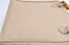 Authentic GUCCI Vintage Bamboo 2way Hand Shoulder Bag Leather Beige 0844D