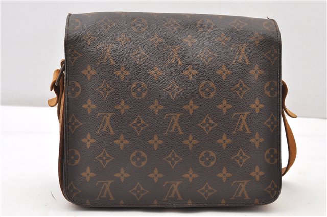 Authentic Louis Vuitton Monogram Cartouchiere GM M51252 Shoulder Cross Bag 0844G