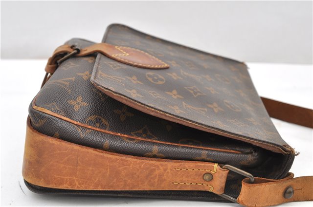 Authentic Louis Vuitton Monogram Cartouchiere GM M51252 Shoulder Cross Bag 0844G