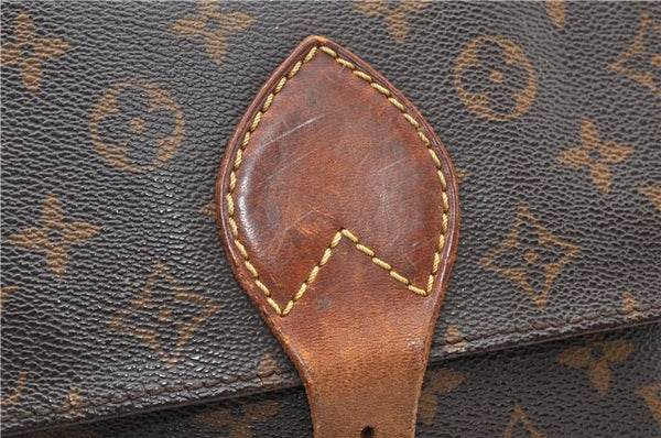 Authentic Louis Vuitton Monogram Cartouchiere GM M51252 Shoulder Cross Bag 0844G