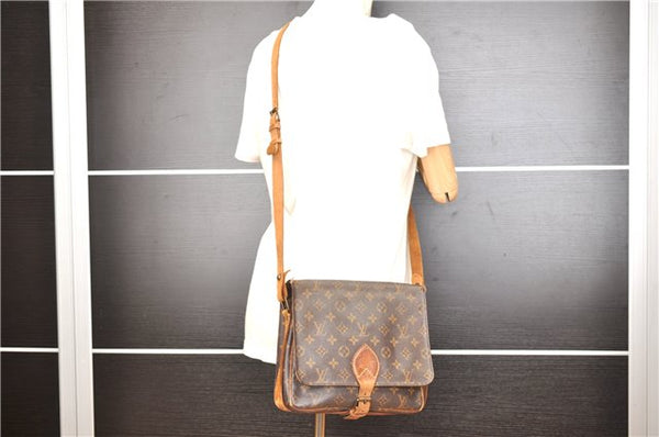 Authentic Louis Vuitton Monogram Cartouchiere GM M51252 Shoulder Cross Bag 0844G