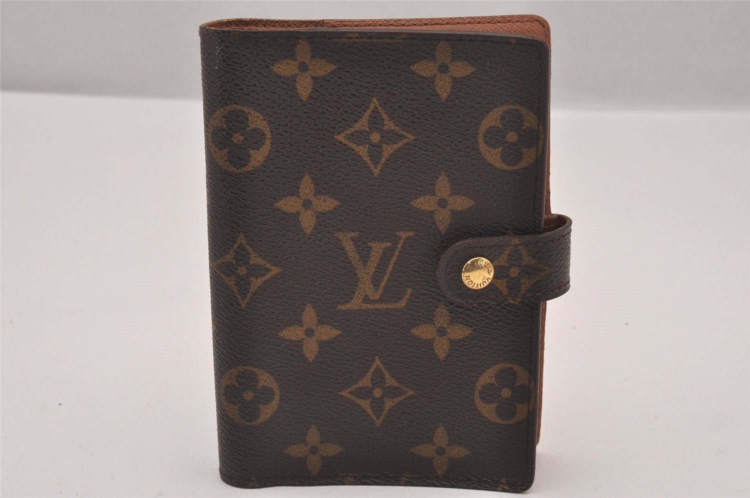 Authentic Louis Vuitton Monogram Agenda PM Notebook Cover R20005 LV 0844I