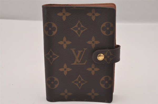 Authentic Louis Vuitton Monogram Agenda PM Notebook Cover R20005 LV 0844I