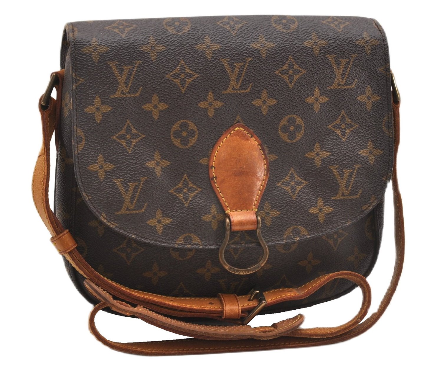 Authentic Louis Vuitton Monogram Saint Cloud GM M51242 Shoulder Cross Bag 0845G