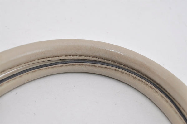 Authentic GUCCI Guccissima Sukey Shoulder Tote Bag GG Leather 211944 White 0846I