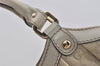 Authentic GUCCI Guccissima Sukey Shoulder Tote Bag GG Leather 211944 White 0846I