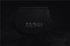 Authentic GUCCI Bamboo Backpack Suede Leather Black 0847D