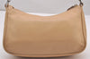 Authentic GUCCI Vintage Bamboo Shoulder Hand Bag Leather 0013865 Beige 0847I
