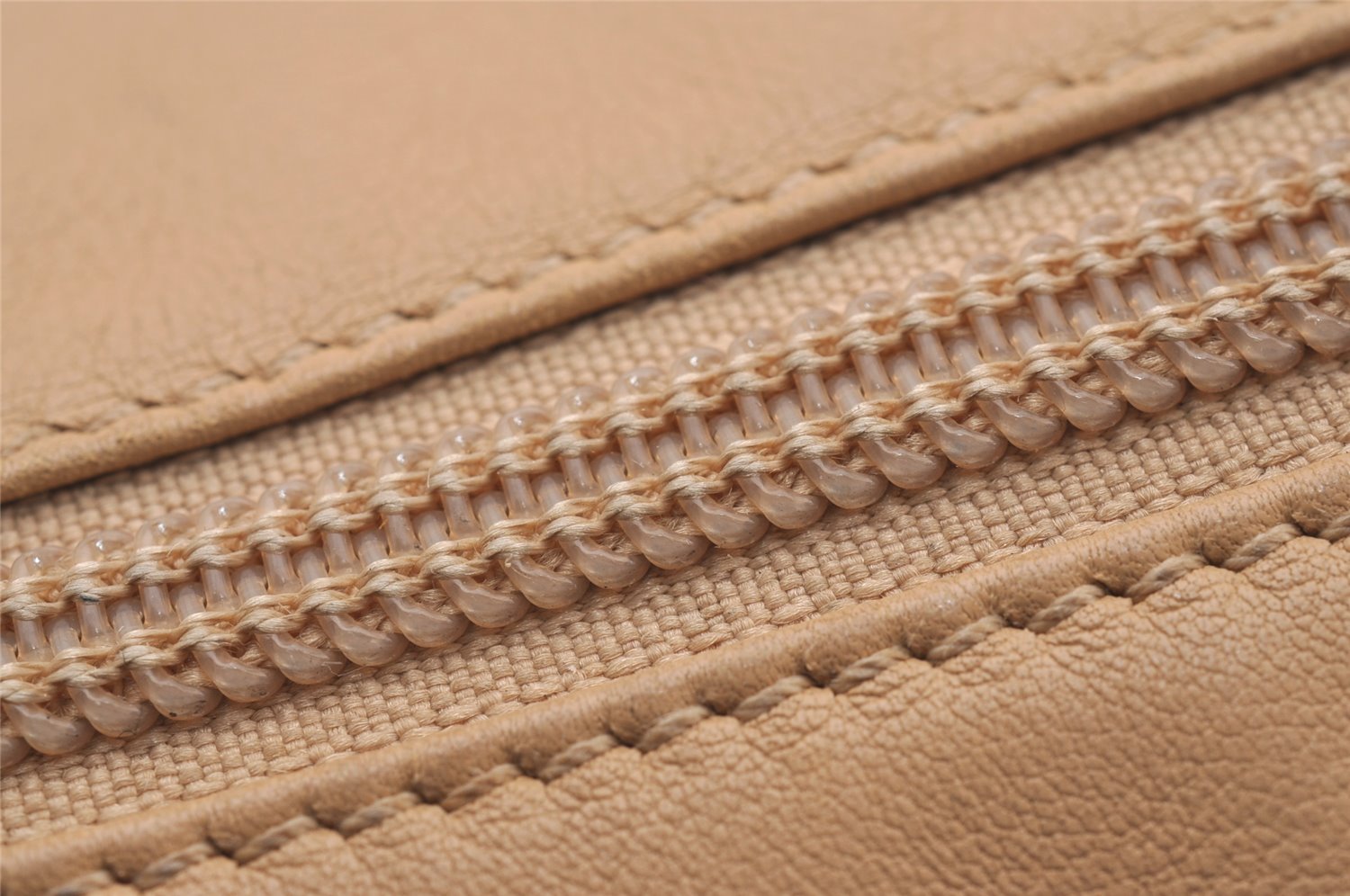 Authentic GUCCI Vintage Bamboo Shoulder Hand Bag Leather 0013865 Beige 0847I